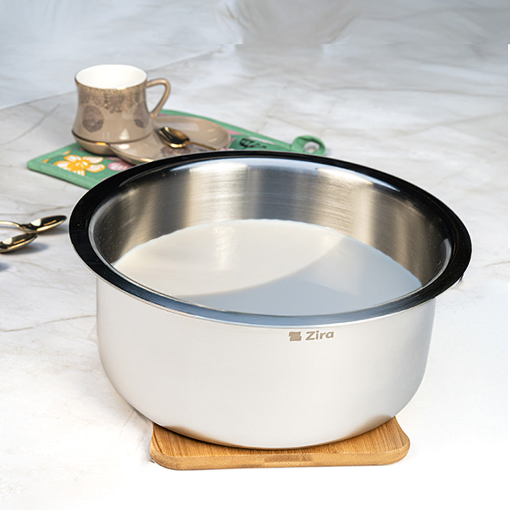 Triply Stainless Steel Tope/Bhagona/Patila with Lid