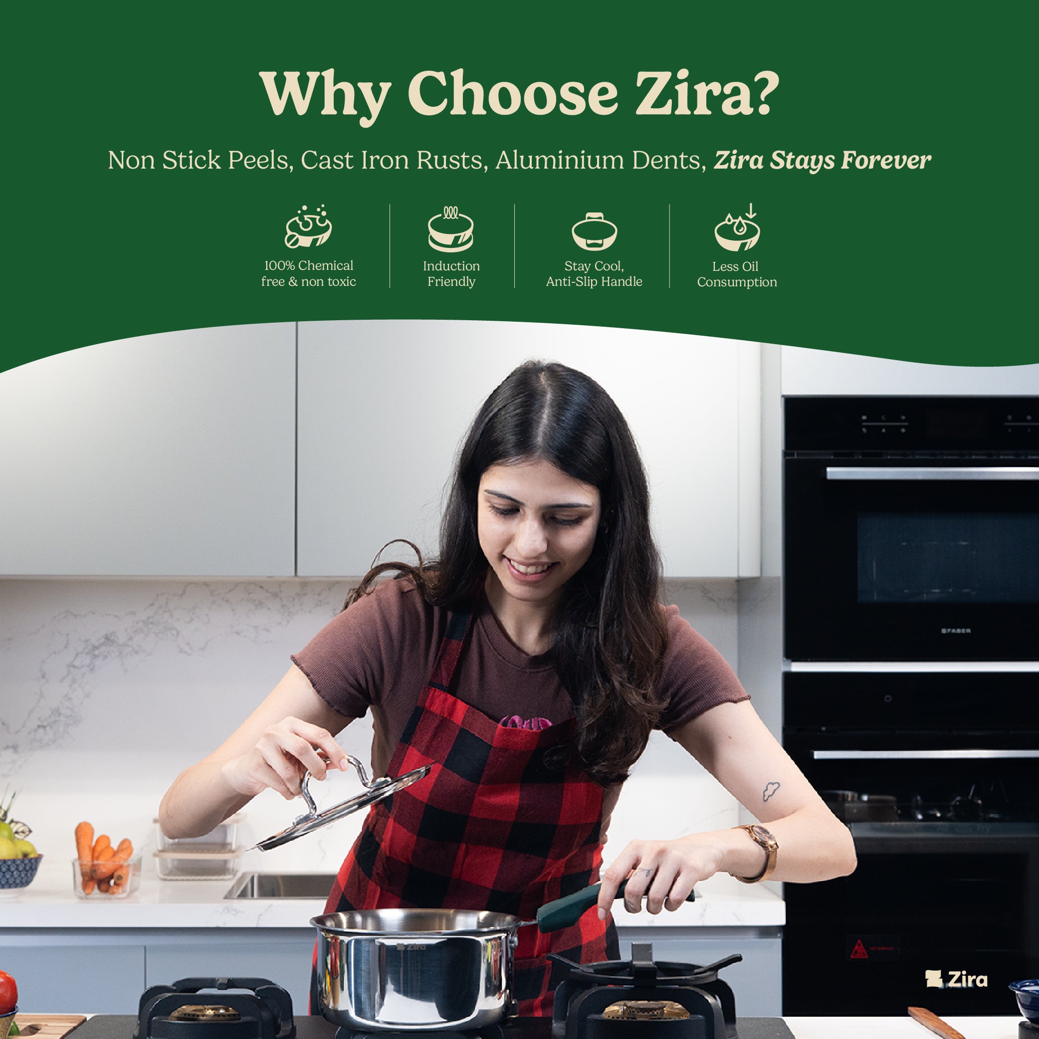Triply Stainless Steel Saucepan with Lid