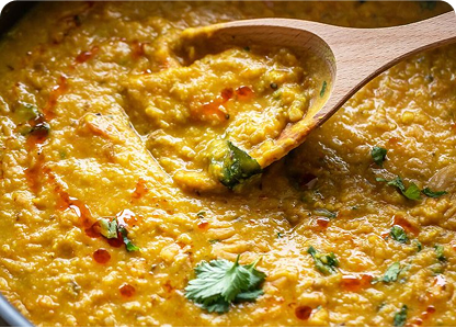 One Pot Masoor Dal in a Triply Sauce Pan