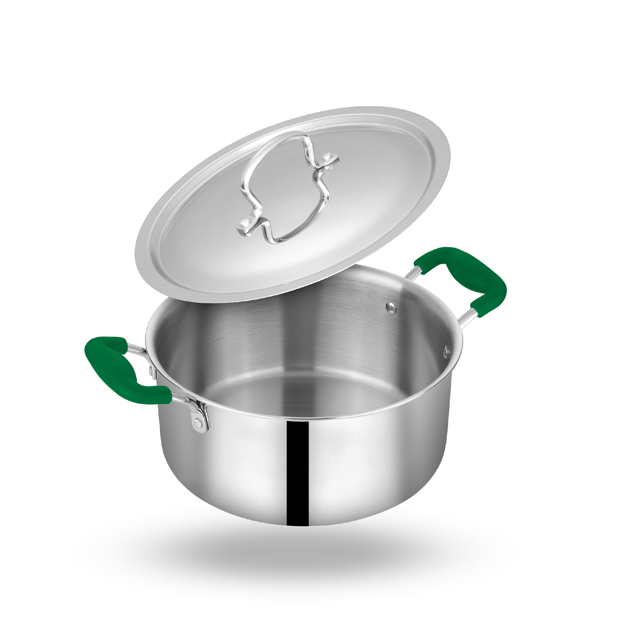 Triply Stainless Steel Biryani Pot/Handi/Casserole with Lid
