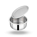 Triply Stainless Steel Tope/Bhagona/Patila with Lid