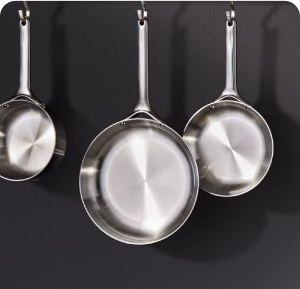 Triply Stainless Steel Biryani Pot/Handi/Casserole with Lid
